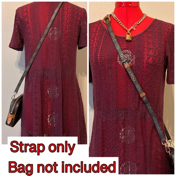 Authentic Louis Vuitton Vintage Canvas Monogram strap with Shoulder Pad - Picture 2 of 8